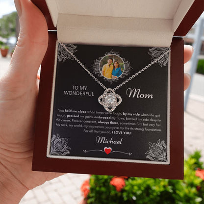 Mom Necklace From Son | Personalized Mother Jewelry Gift | 932