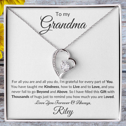 Grandma Necklace from Granddaughter or Grandson | 1015