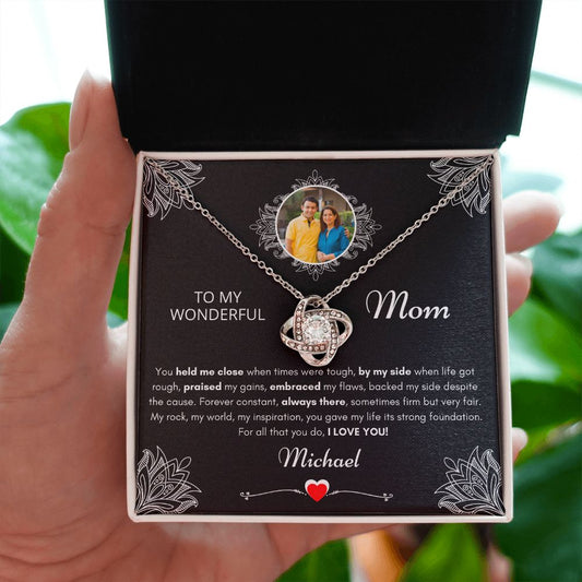 Mom Necklace From Son | Personalized Mother Jewelry Gift | 932