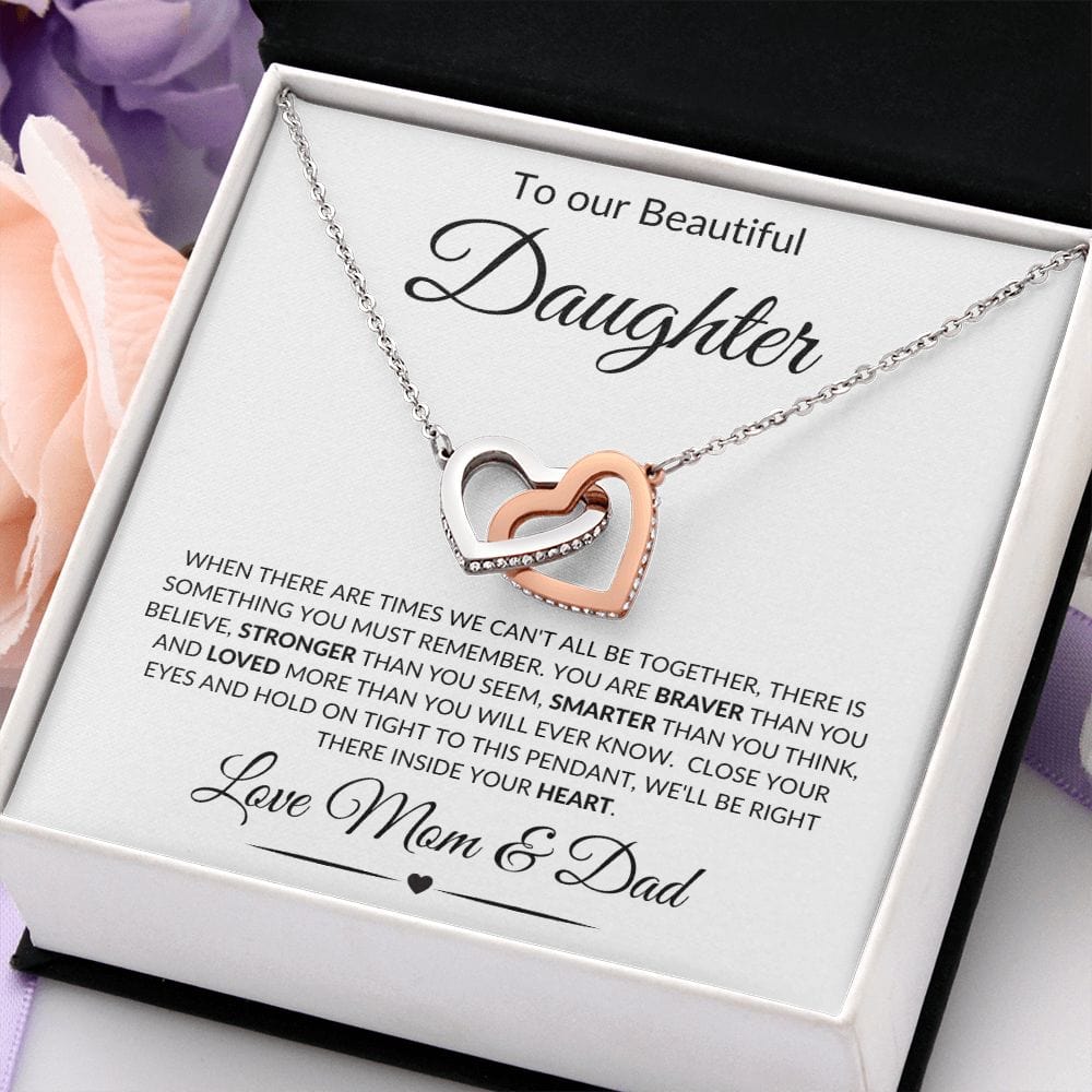 to our daughter necklace from mom and dad