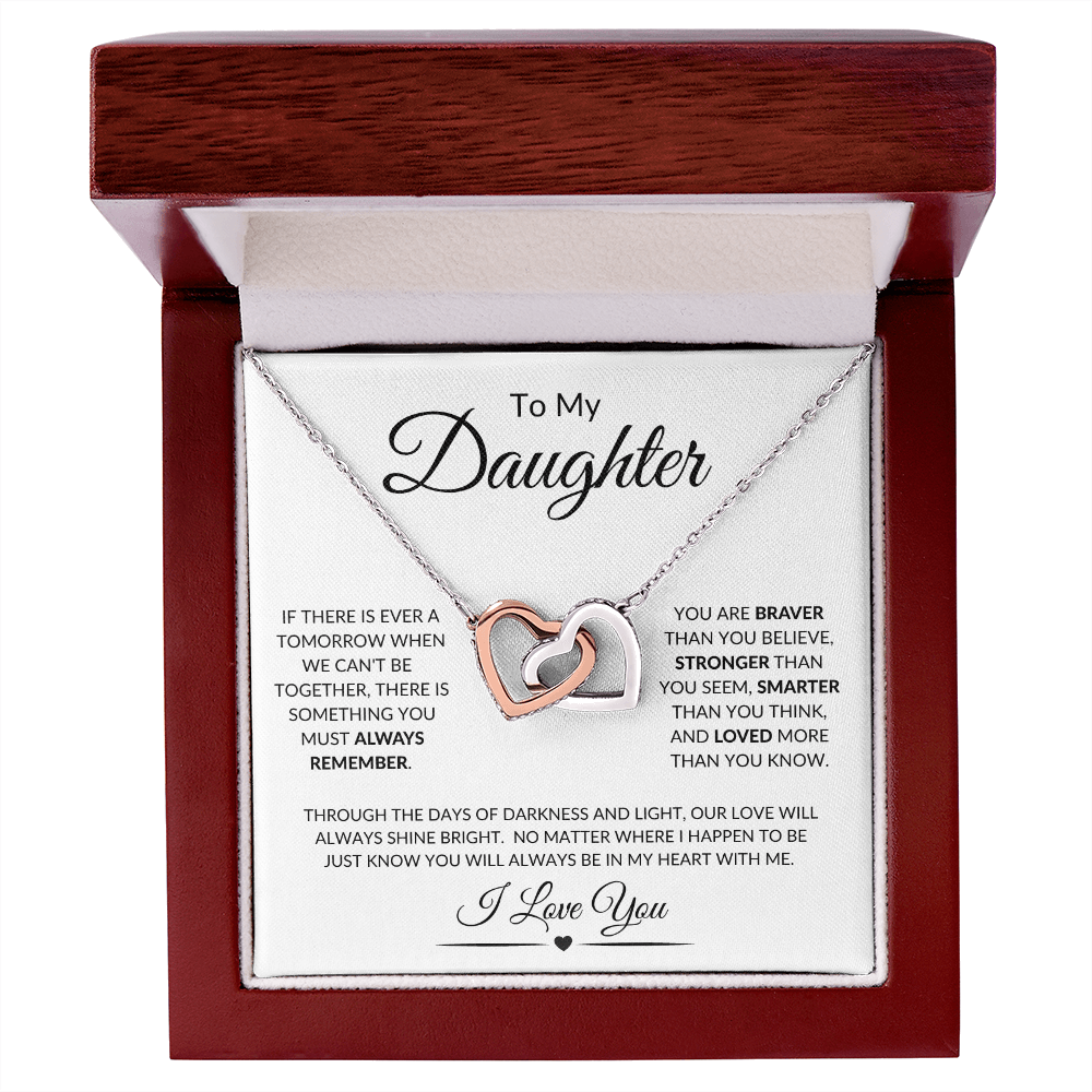 Daughter Necklace | To My Daughter from Mom or Dad |1001