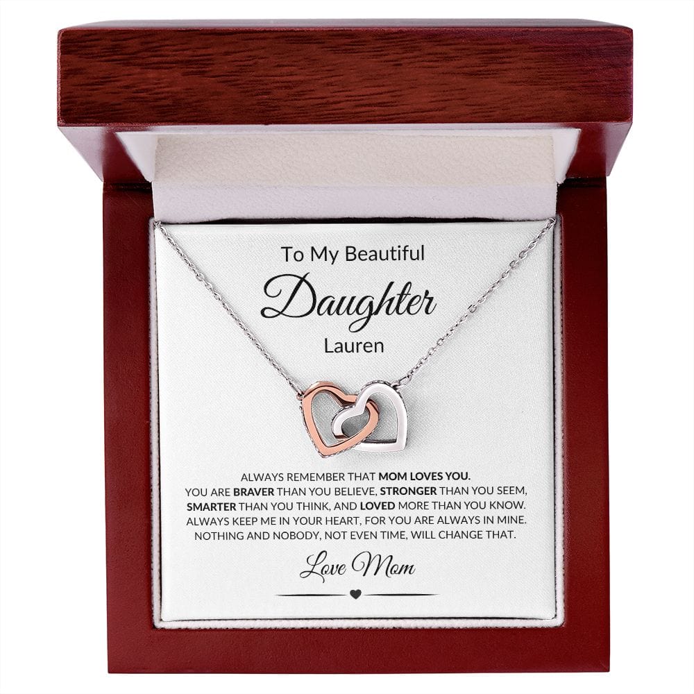 Daughter Necklace from Mom | To My Daughter Personalized Gift | 1010
