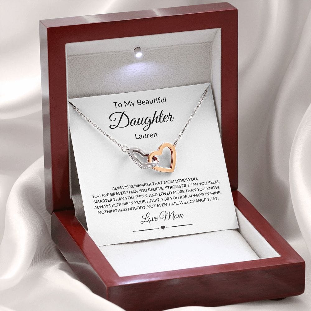 daughter necklace from mom personalized gift 