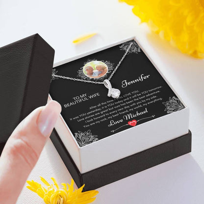 TO MY WIFE - After All This Time - Personalized Necklace Gift With Custom Message Card