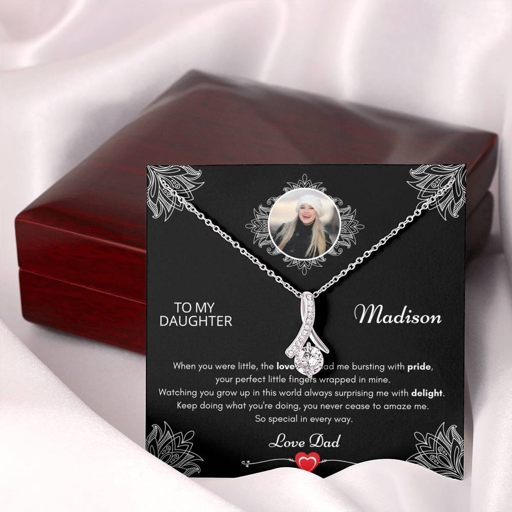 Daughter Necklace From Dad | To My Daughter Necklace | Personalized Gift | 912