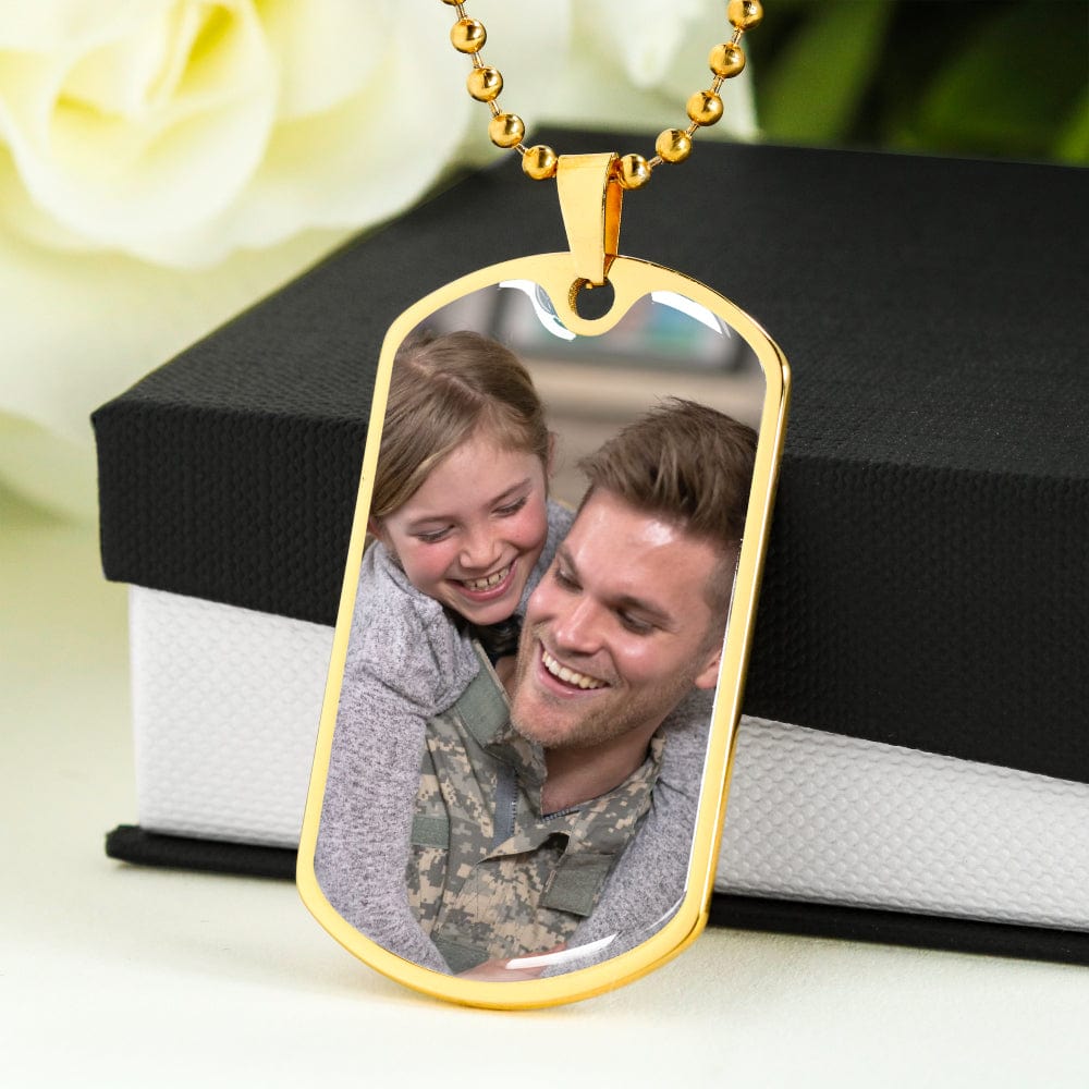 to daddy from daughter dog tag necklace necklace