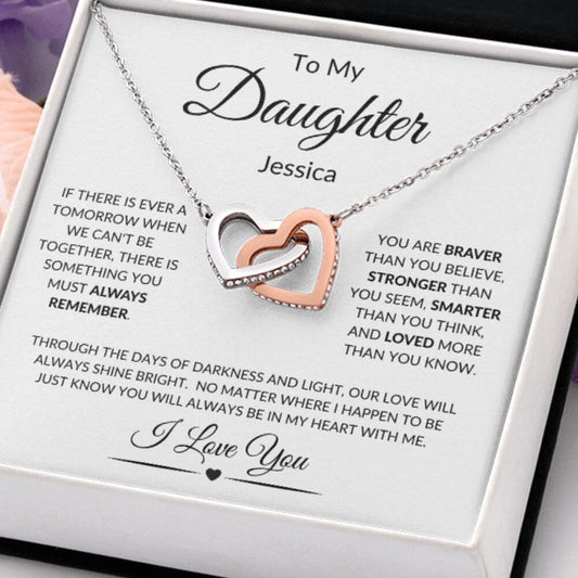 to my daughter necklace gift